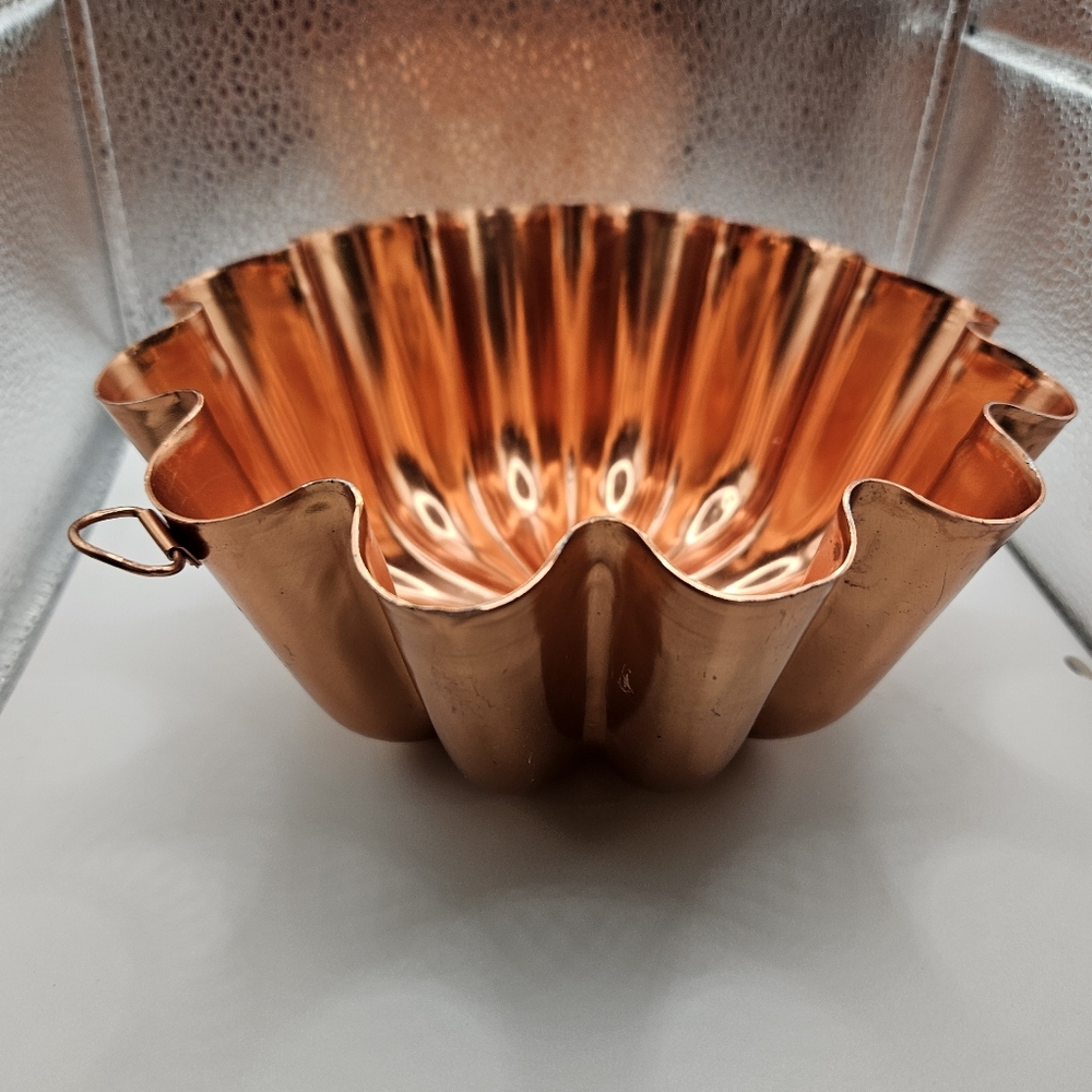 Copper Fluted Jello Mold